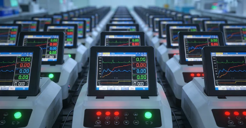 现代化基因测序实验室内部，不同