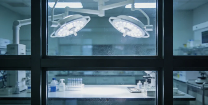 技术人员在达州本地生物实验室内