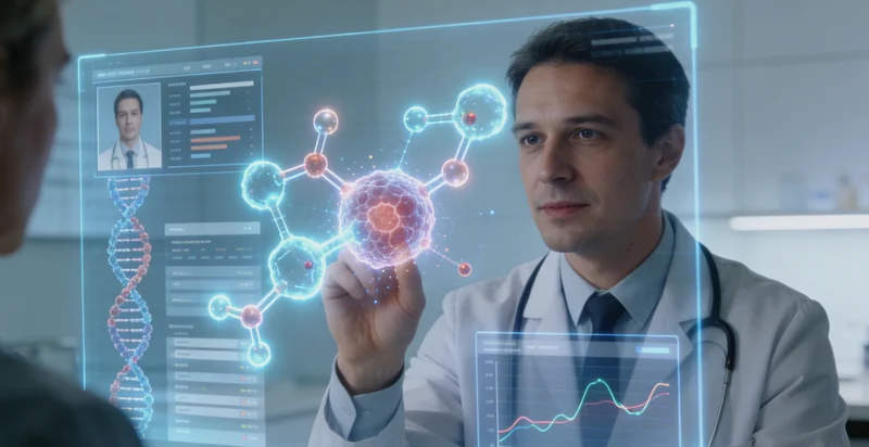 抚顺家庭与医生共同查看基因筛查