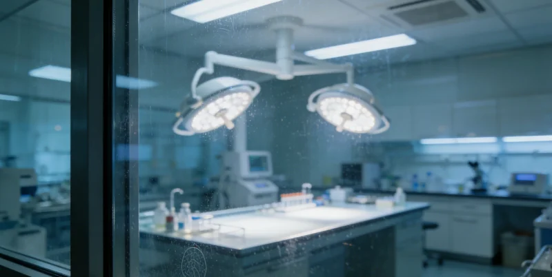 在专业的分子诊断实验室内，技术