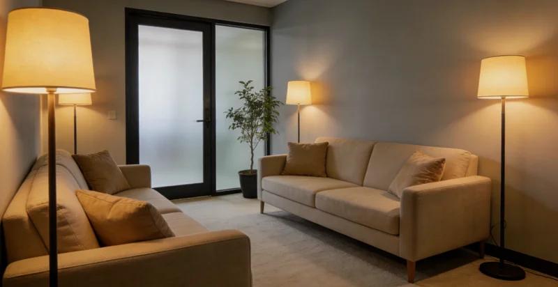 不同年龄段的家庭成员正在向专业