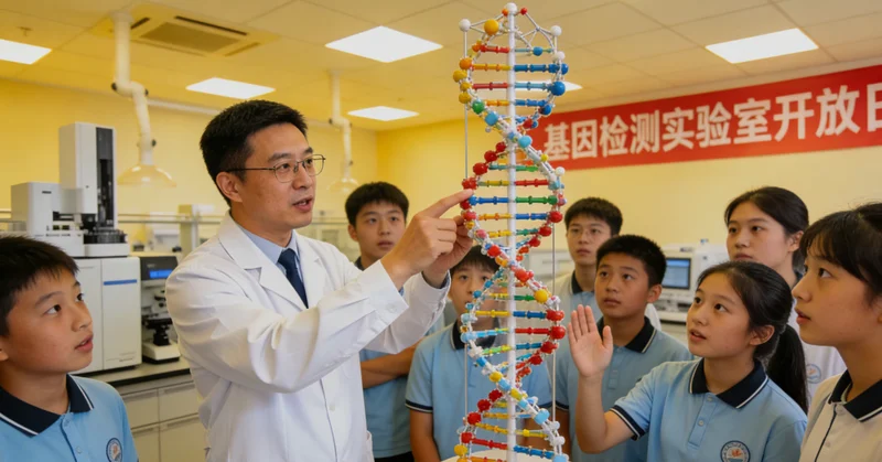 实验室技术人员进行基因测序操作