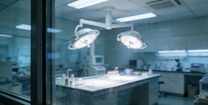 实验室技术人员正在进行样本制备