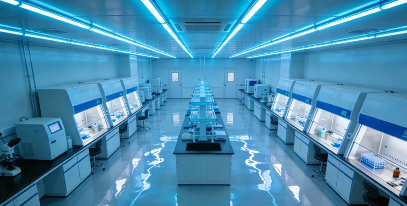 实验室内，技术人员操作精密PC