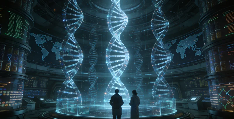 象征基因与健康的抽象DNA双螺