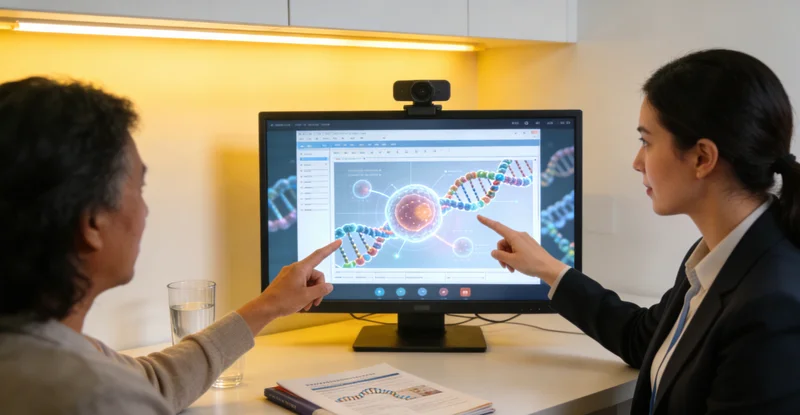 阿里遗传咨询师向家庭解读基因检