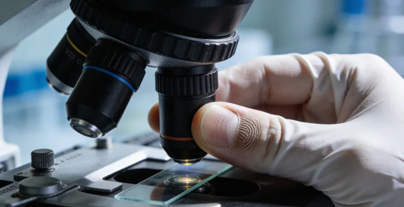 医生在办公室内与患者家属共同查