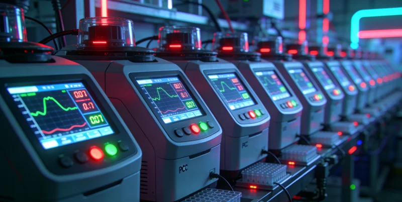 实验室内,技术人员正在操作精密