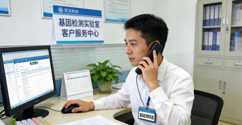 西宁家庭与医生一起查看基因检测