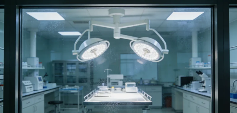 实验室中高科技基因测序仪工作的