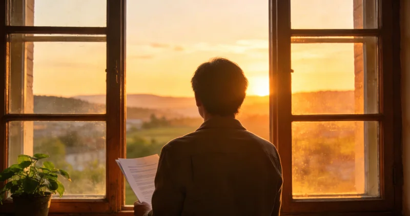 医生在诊室内,正拿着报告单与患