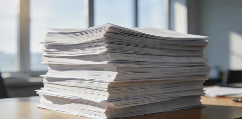 一位穿着工作服的林业劳动者在树