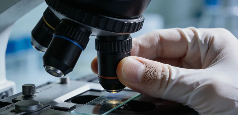 电脑屏幕上显示的复杂生物信息分