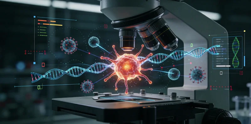高科技基因测序实验室内部