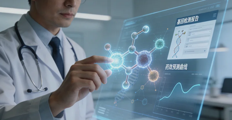 上饶医院护士为患者采集基因检测