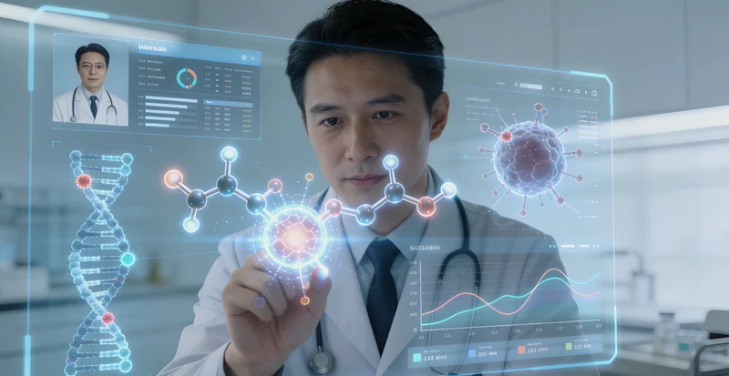 海口市民进行基因检测采血及医生