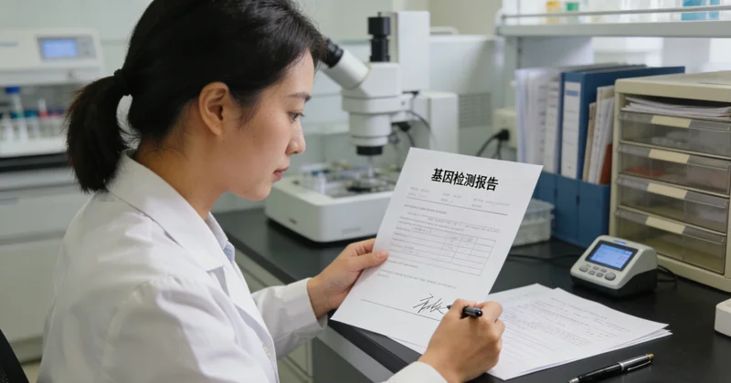 晋城基因检测报告结果示意图