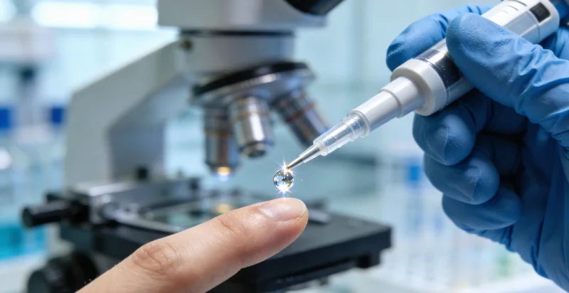 技术人员在分子实验室内进行CM