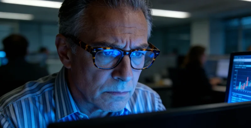 技术人员操作高通量测序仪进行m