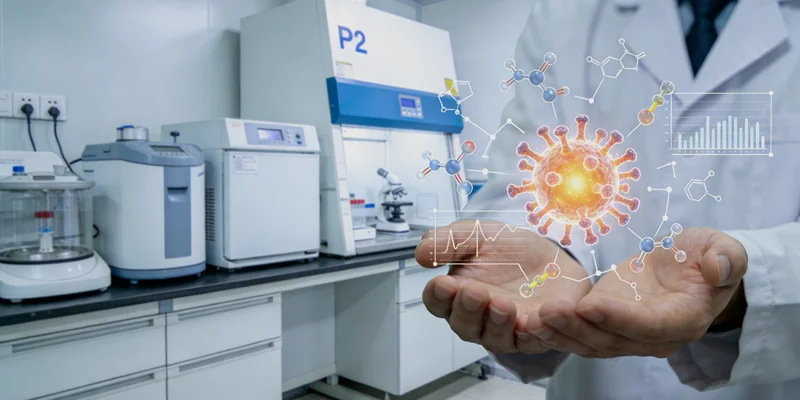 白山医院采血窗口与基因测序仪工