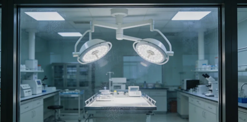 实验室里，专业技术人员正在操作