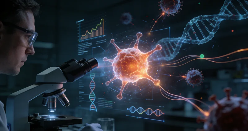 通化医院病理科医生分析组织样本
