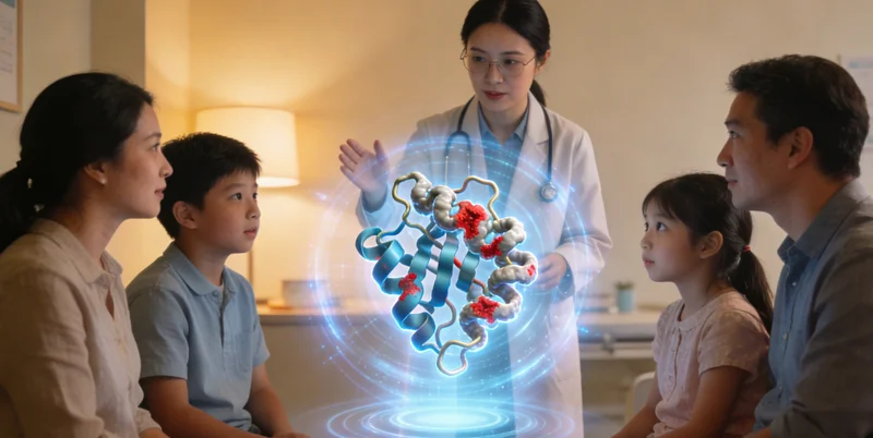 松原市民在医院进行遗传咨询场景