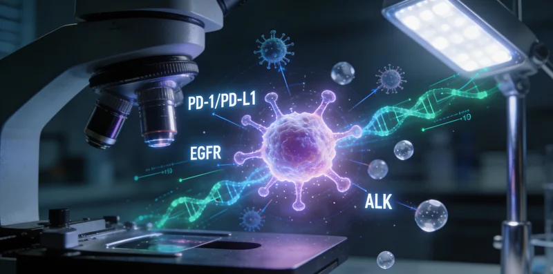 高科技基因测序实验室内部工作场