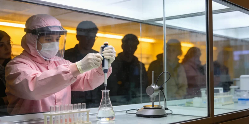 现代化分子诊断实验室中,技术人