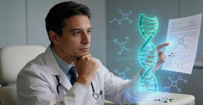 扬州家庭与医生共同查看基因检测