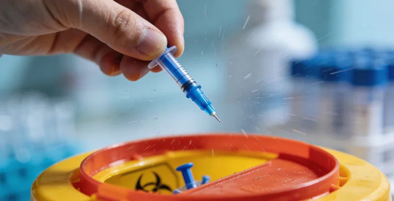 医生在灯箱前查看肺部CT影像，