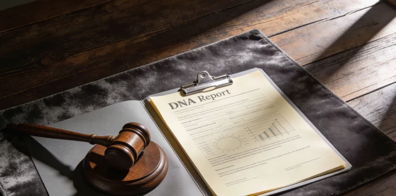 一位年轻男性在查看手中的检测报