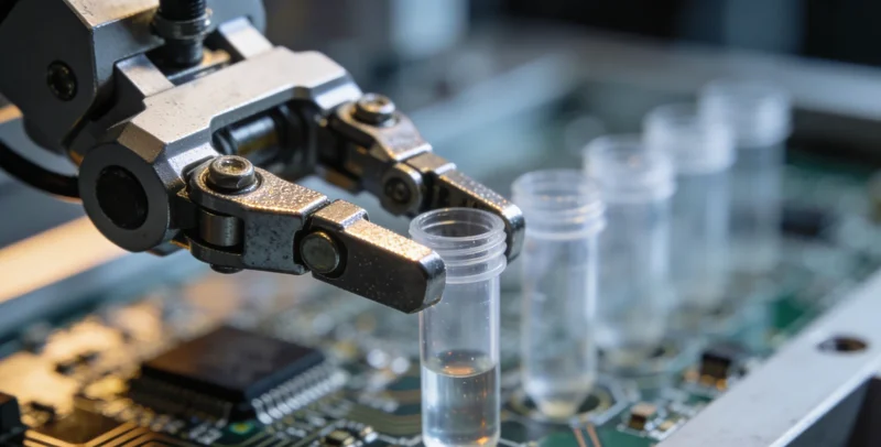 一位医生正在认真查看患者的肺部