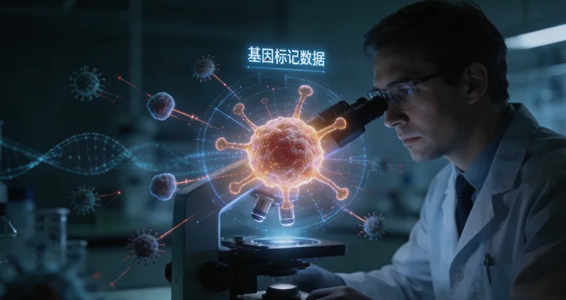 中卫护士为患者进行基因检测静脉