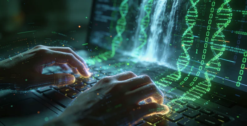 高科技基因测序实验室内部,精密