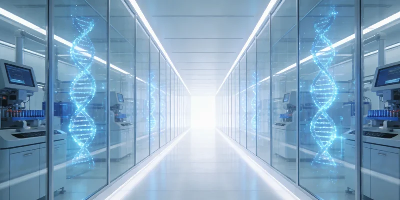 一位医生用手指着检测报告上的关