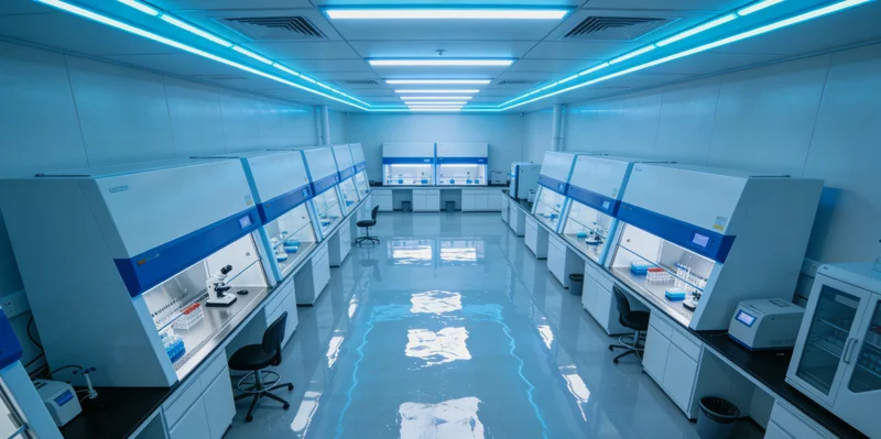 传统微生物培养实验场景，显示漫