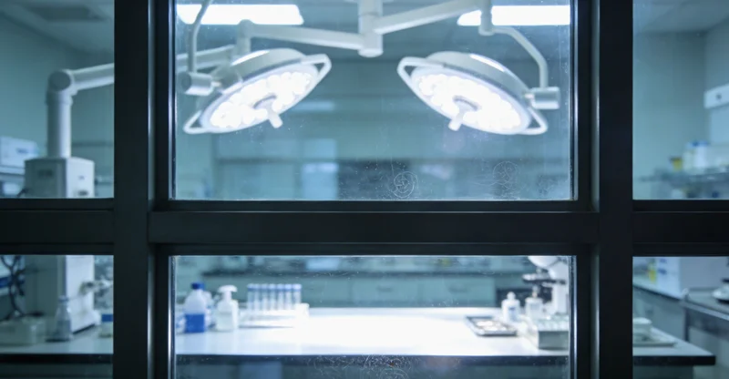 实验室技术人员正在操作精密检测