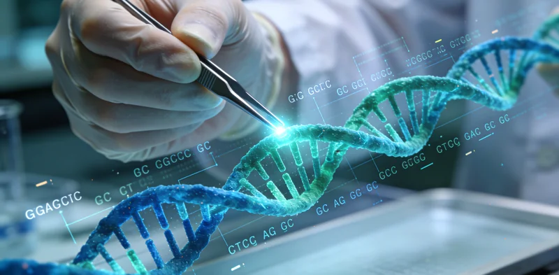高科技基因测序实验室进行DNA