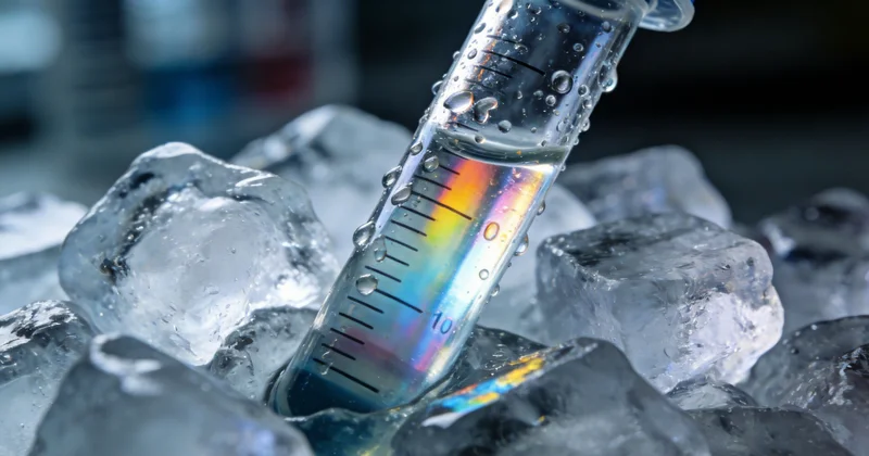 标注有生物样本标识的冷链运输箱