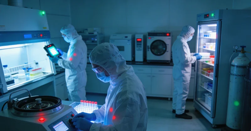 商洛某专业医学实验室内，技术人