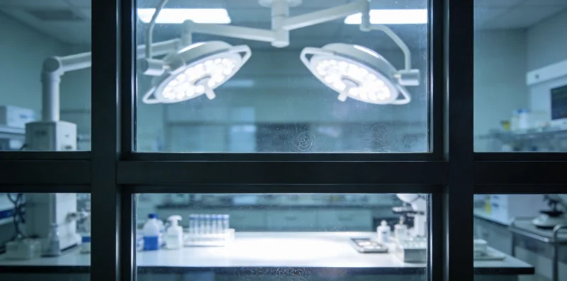 实验员在生物安全柜内进行PCR