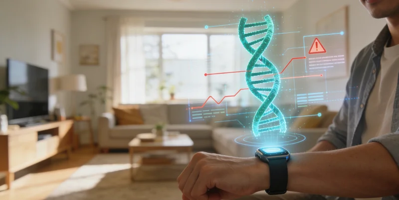 象征基因检测技术的DNA双螺旋