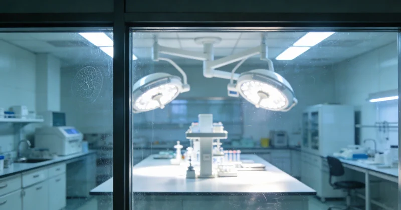 实验室中，技术人员正在操作精密