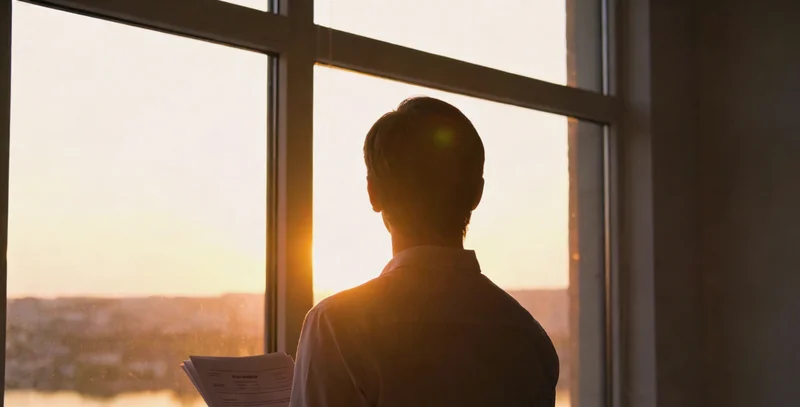 一名劳动者在渔业工作场景下的侧