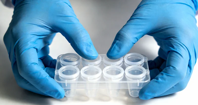 专业人员在实验室内进行样本前处