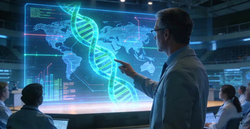 兰州医院遗传咨询师正在向家庭解