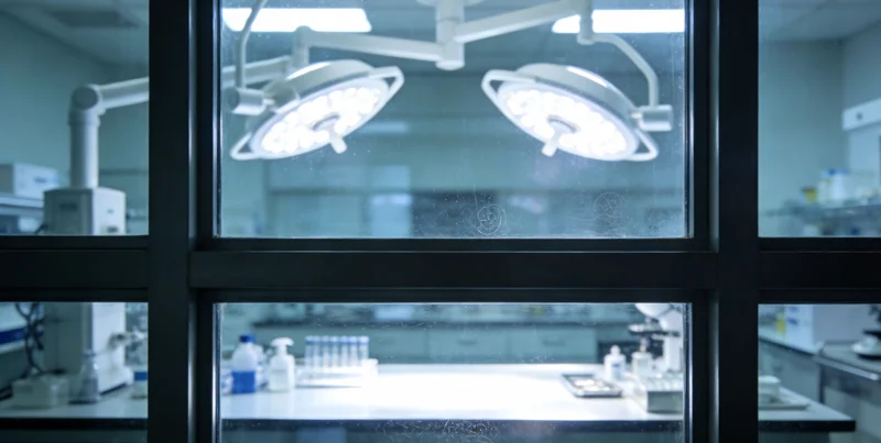 现代化医学实验室内的精密检测仪