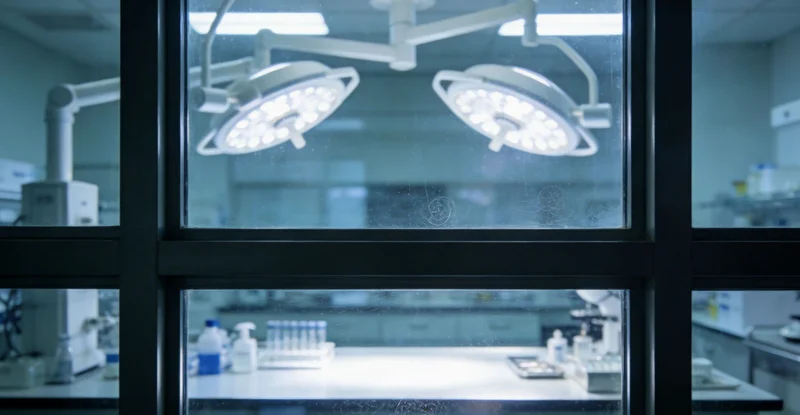 专业人员在实验室内分析基因检测