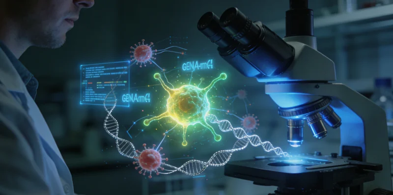 高科技基因测序实验室进行DNA